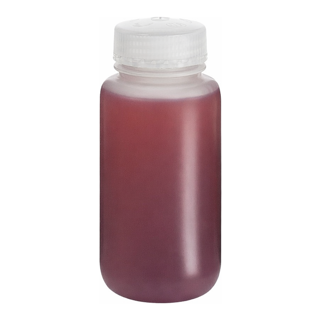 Nalgene HDPE Wide-Mouth Bottle, 500mL, 12/Pk