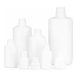 Nalgene Boston Round Opaque White HDPE Bottles without Closure: Bulk Pack