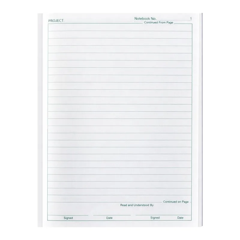 Nalgene 5mm Grid Case Bound Paper Lab Notebook