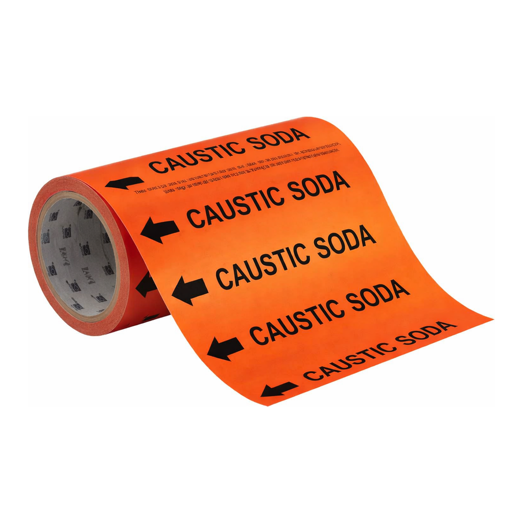 Brady CAUSTIC SODA Roll Form Pipe Marker