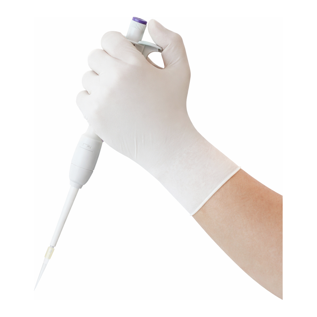 Daihan Science UniGloves Latex Exam Glove, Powder-Free, Textured, L240mmWith Comfortable Grip,