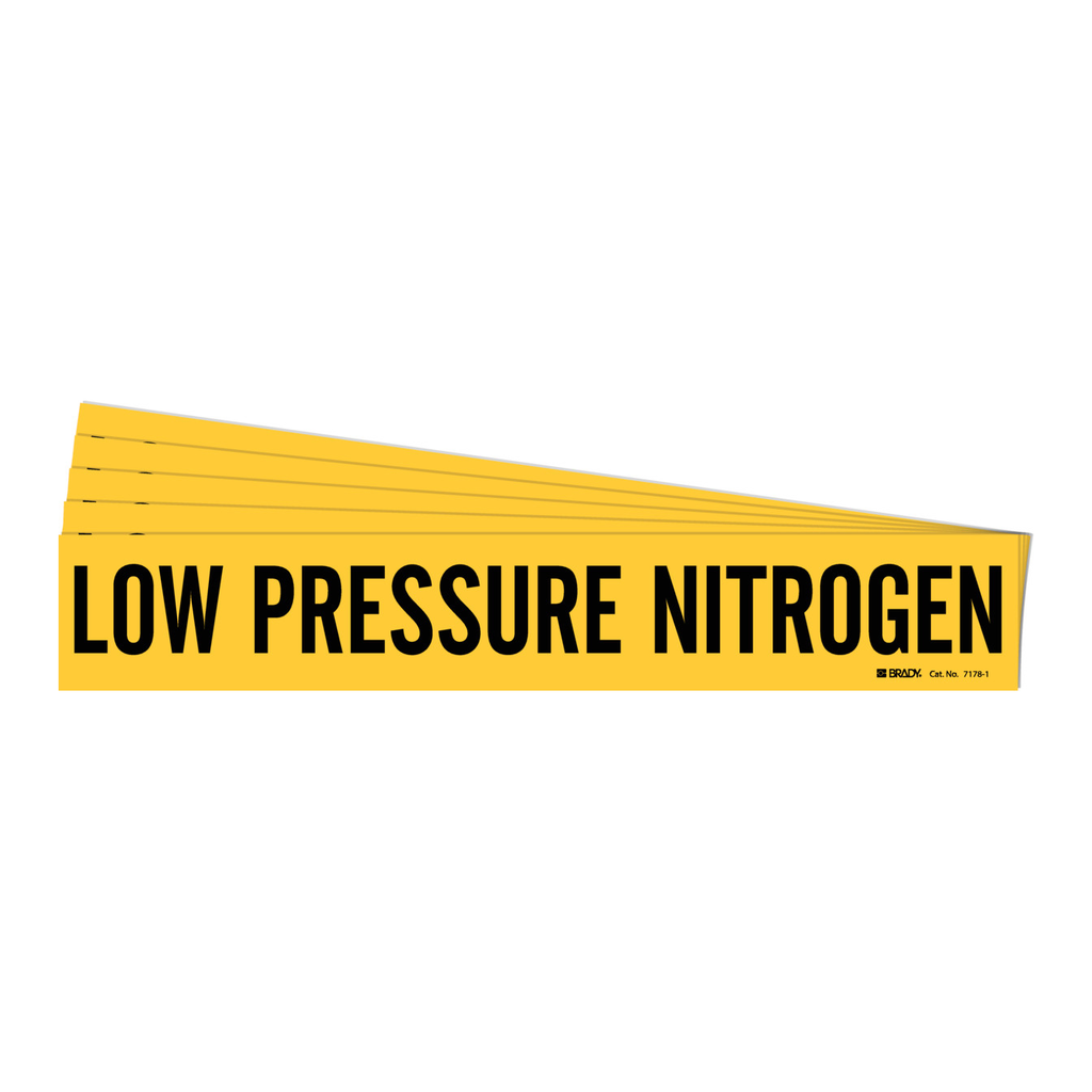 Brady LOW PRESSURE NITROGEN Pipe Marker