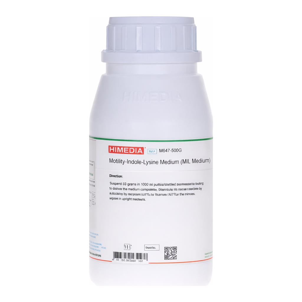 Himedia Motility-Indole-Lysine Medium  (MIL Medium)