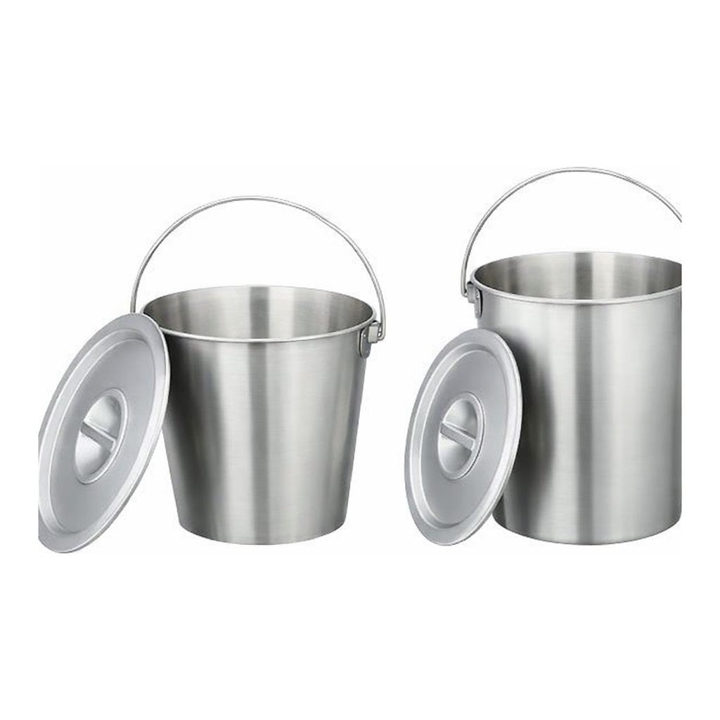 AS ONE Stainless Steel Bucket (with Handle), 스테인리스 버킷(손잡이 부속)
