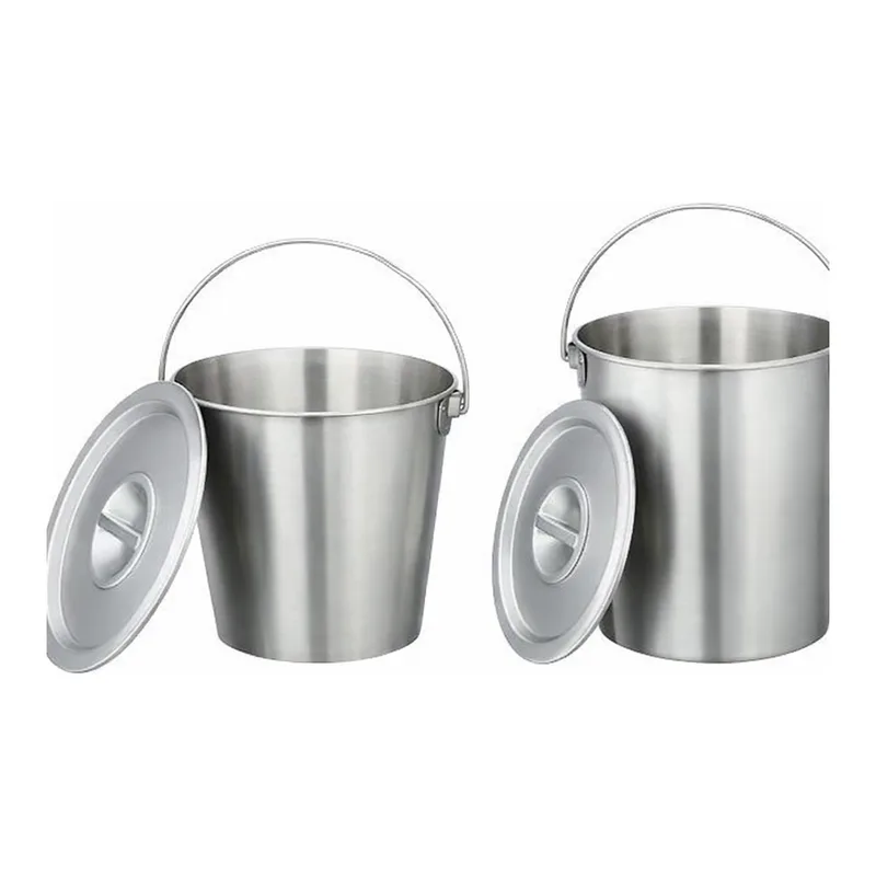 AS ONE Stainless Steel Bucket (with Handle), 스테인리스 버킷(손잡이 부속)