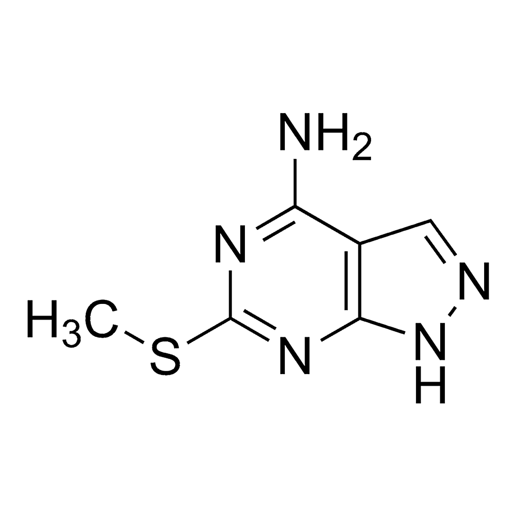 Merck 4-Amino-2-(methylmercapto)-7H-pyrazole[2,3-d]pyrimidine