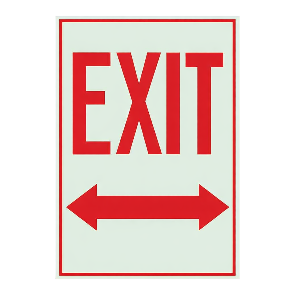 Brady BradyGlo Exit Sign