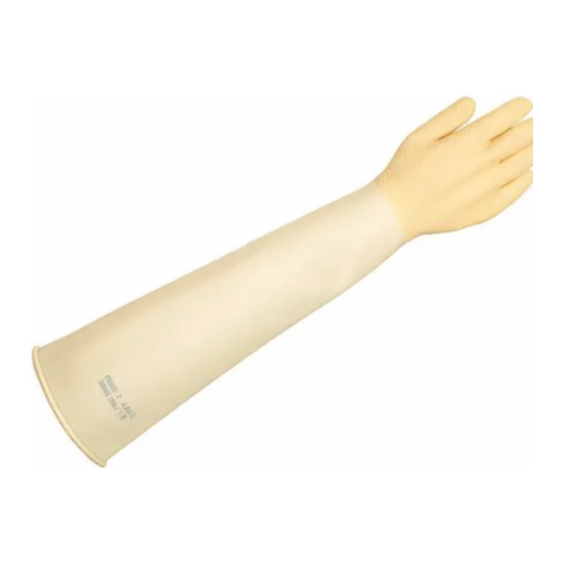 AS ONE Chemical Resistant Natural Rubber Glove (ALTO285)(Thickness 1.0mm, Powder-free) 600mm, 내약품 천연고무 장갑 (두께 1.0mm, 파우더프리) 600mm