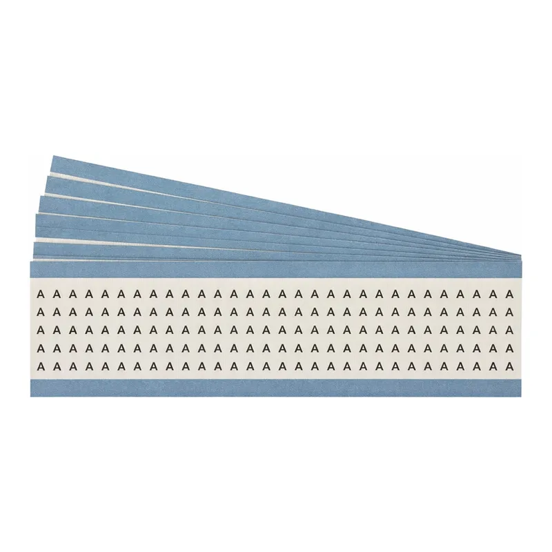 Brady Alphabetical Acetate Cloth Upper Case Wire Marking Cards