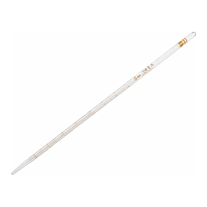 AS ONE Measuring Tip Pipette Thick Hole 1mL With Test Results Document