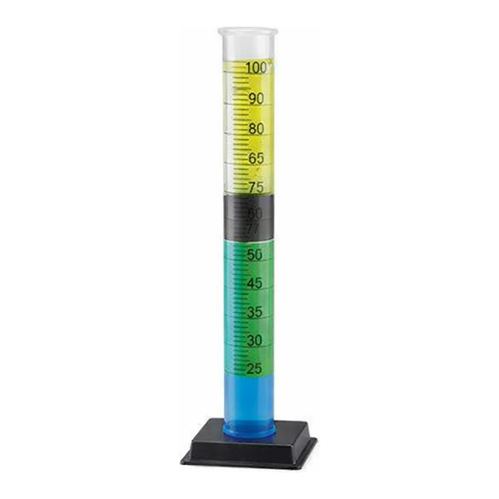 AS ONE Training Cylinder for Temperature and Density, 온도 및 밀도의 교육 실린더