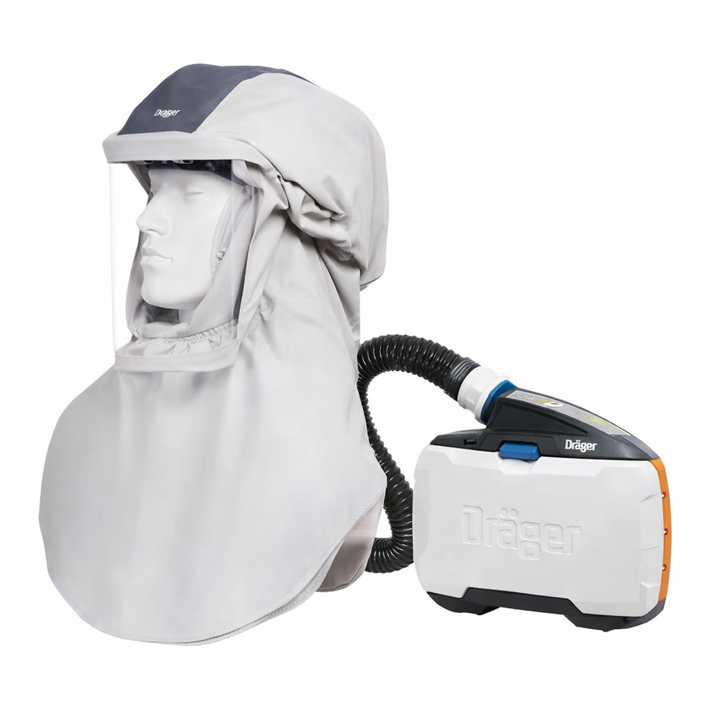 AS ONE Respiratory Protector with Electric Fan Loose-Fit Hood, 전동팬 부속 호흡용 보호구