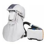 AS ONE Respiratory Protector with Electric Fan Loose-Fit Hood, 전동팬 부속 호흡용 보호구