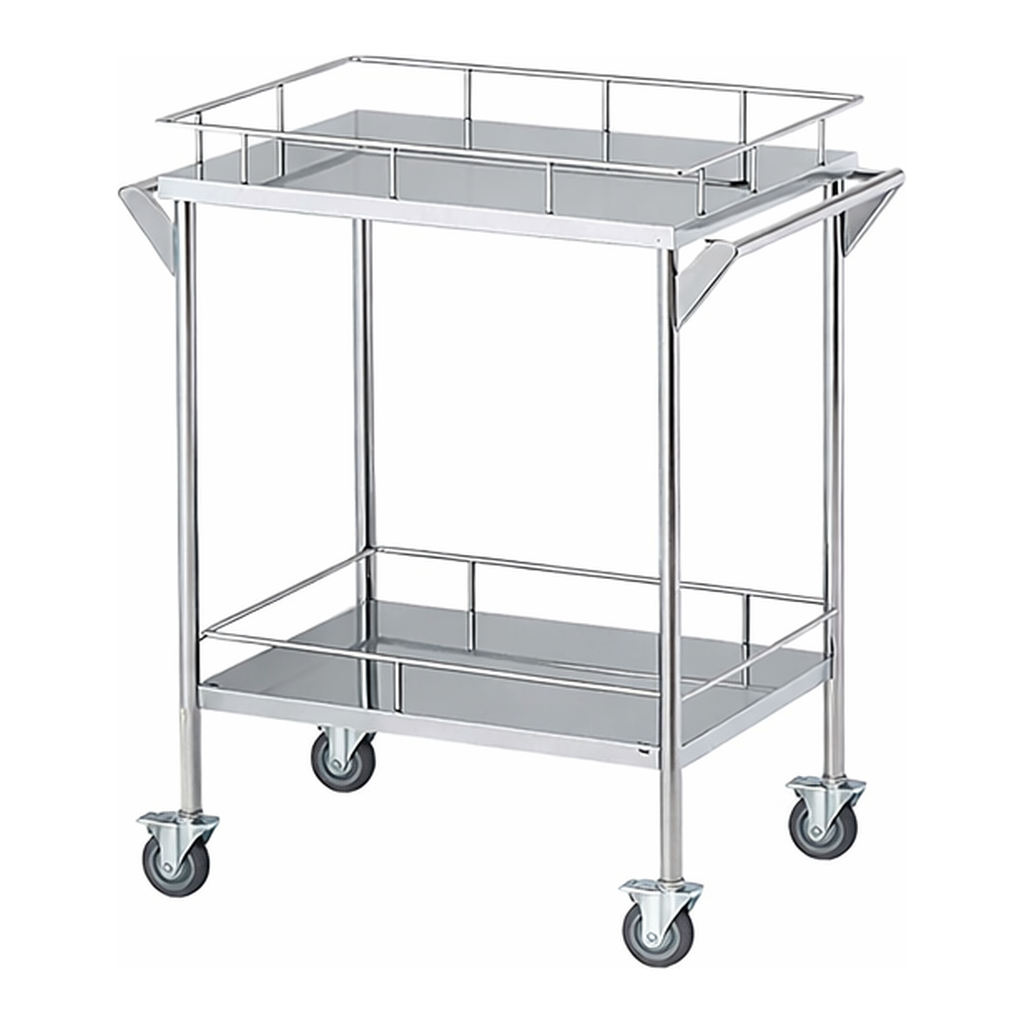 AS ONE Storage Stainless Steel Cart 2 Stages 600 x 450 x 835mm