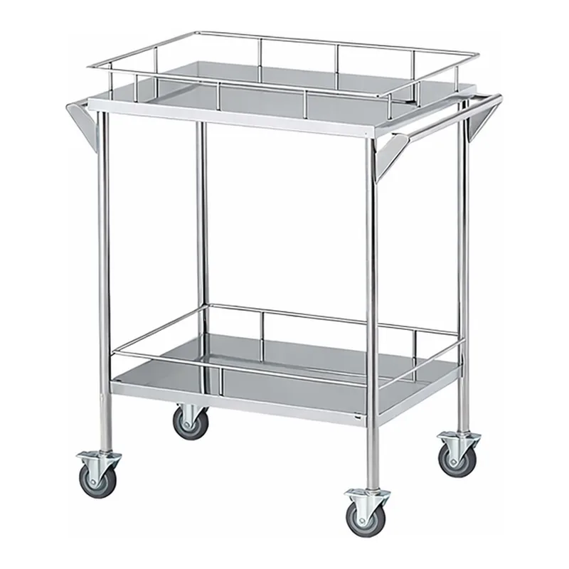 AS ONE Storage Stainless Steel Cart 2 Stages 600 x 450 x 835mm