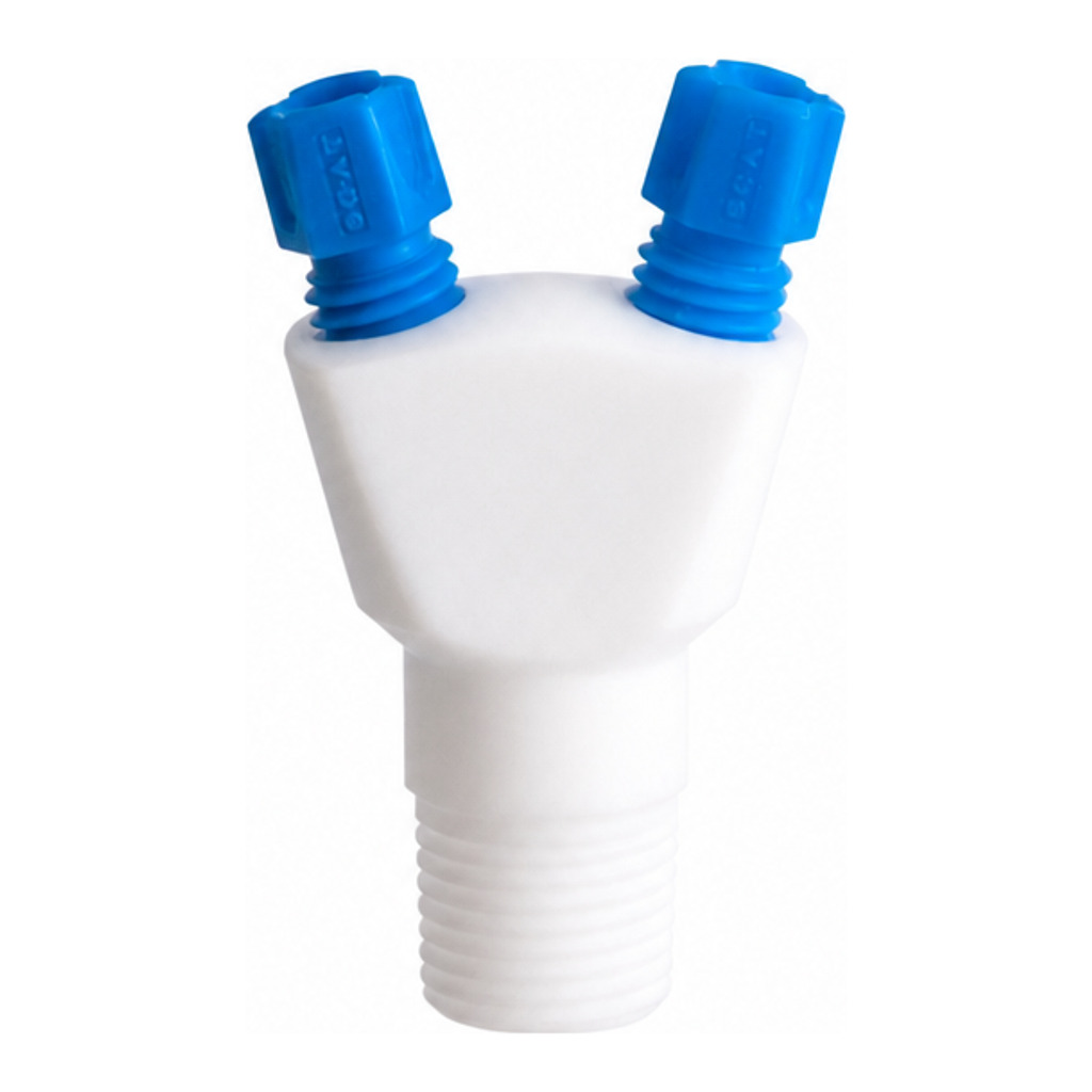 2-in-1 collector, 2x 2.3/3.2 mm OD