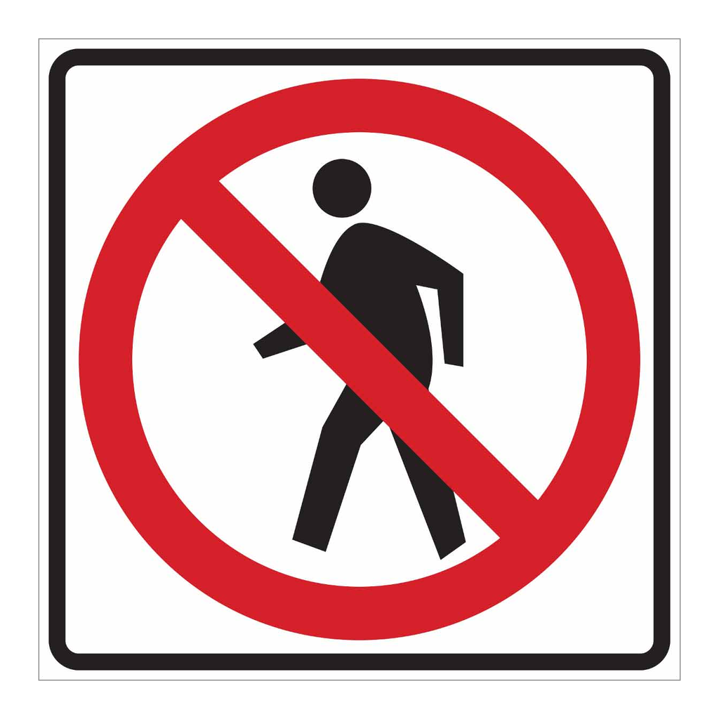 Brady Do Not Cross Picto Sign