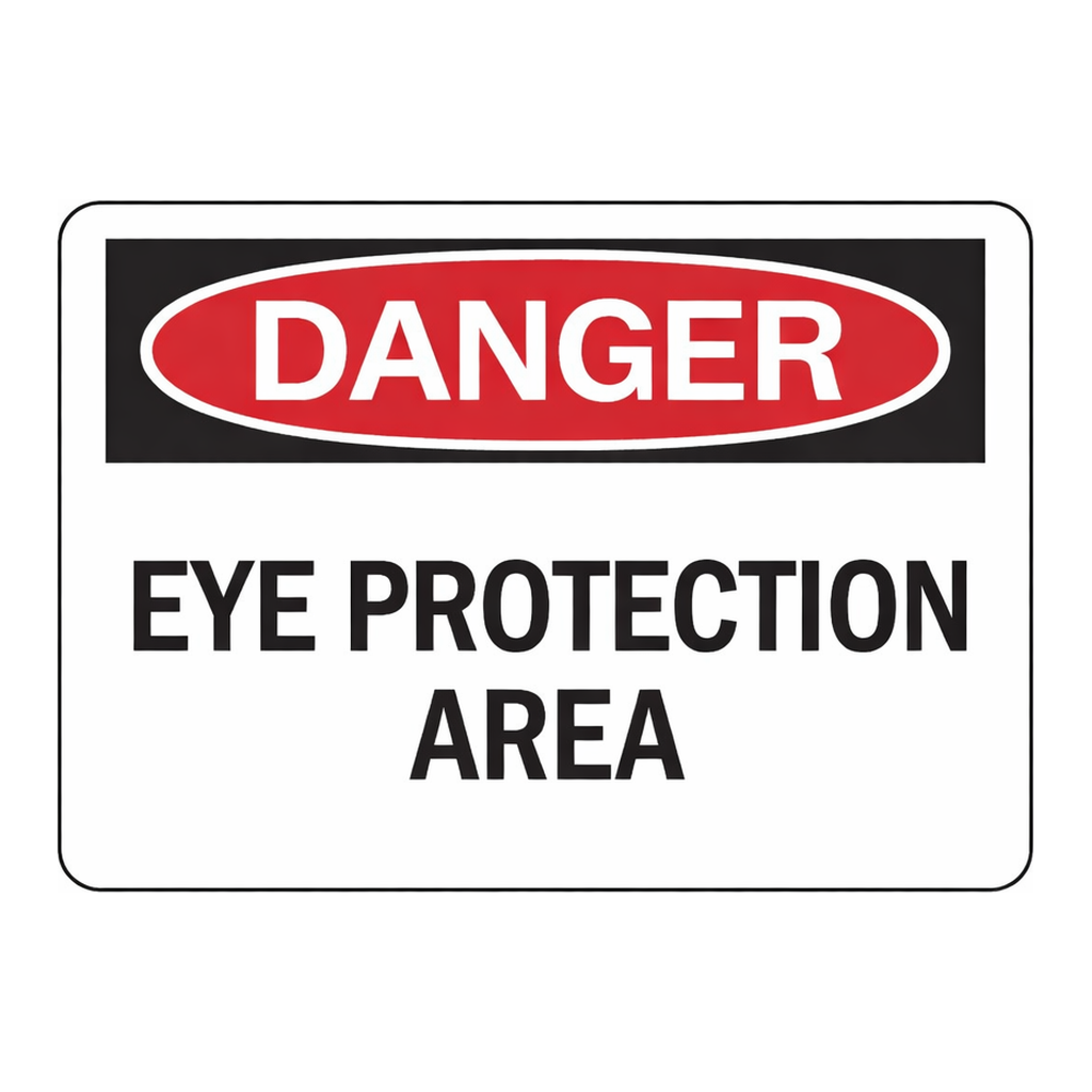 Brady DANGER Eye Protection Area Sign