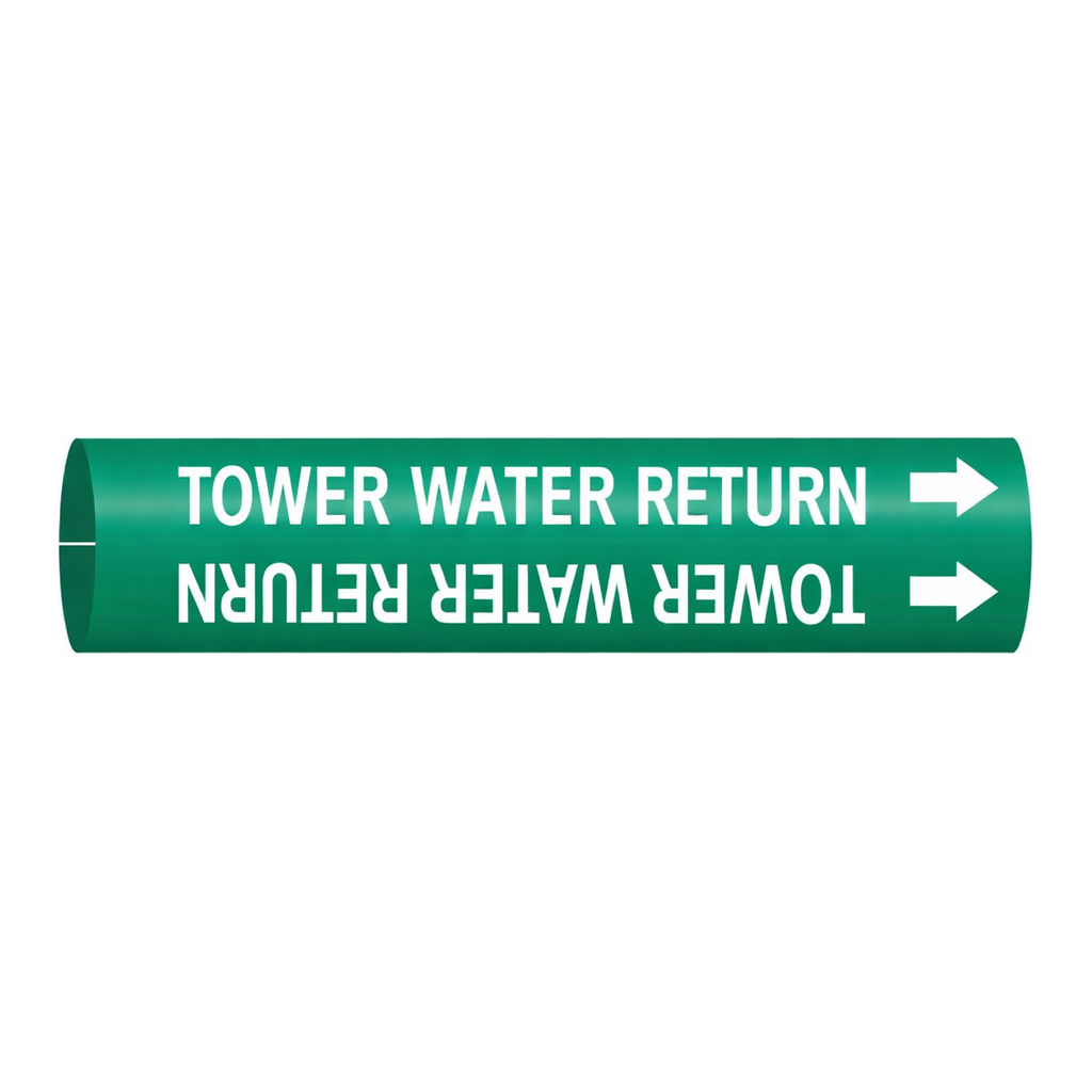 Brady TOWER WATER RETURN Snap-On Pipe Marker
