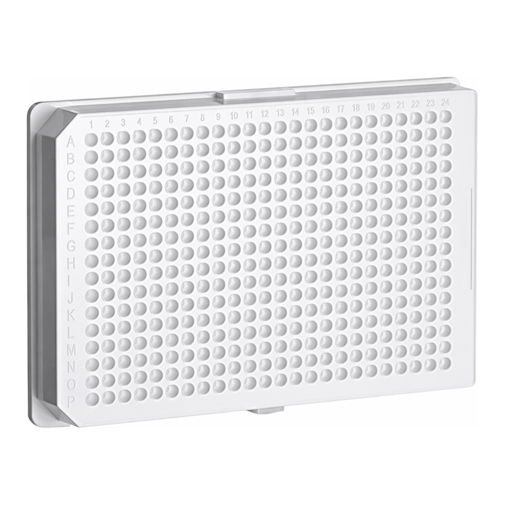 Greiner Bio One CELL CULTURE MICROPLATE, 384 WELL, PS, F-BOTTOM,SMALL VOLUME, HIBASE, LID, WHITE, TC, STERILE, 8 PCS./BAG