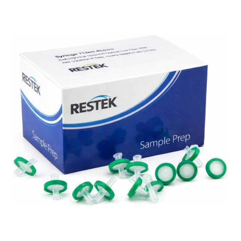 Restek Syringe Filter, 13mm, 0.45um PES Green Luer Lock 100-pk