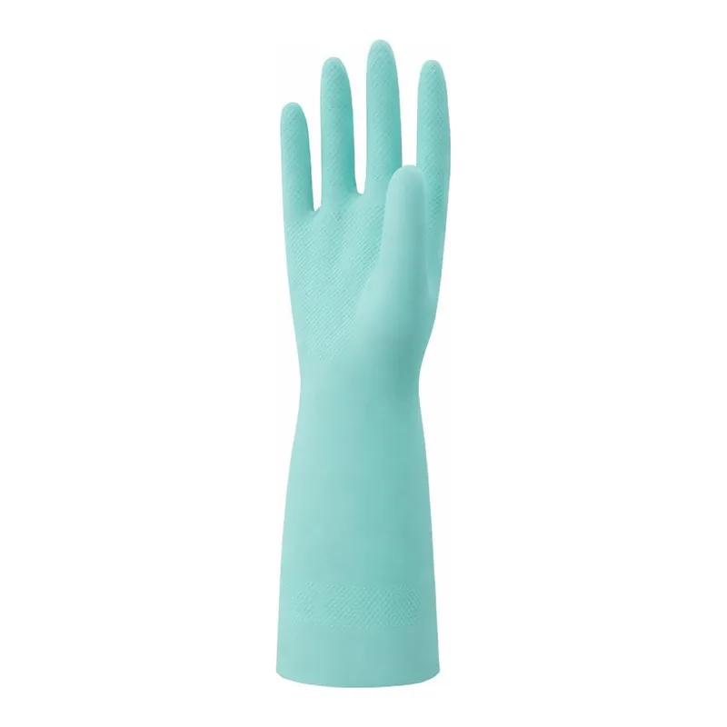 AS ONE Nitrile Rubber Glove (medium thickness, with cotton lining), 니트릴 고무장갑 (중간 두께, 면 안감)