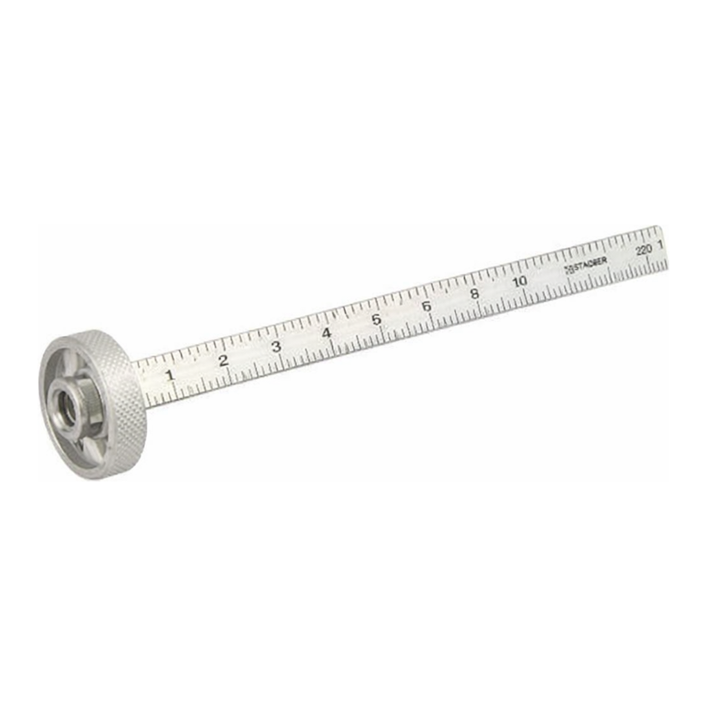 Restek Finger tight installation gauge for Agilent-style GC fittings