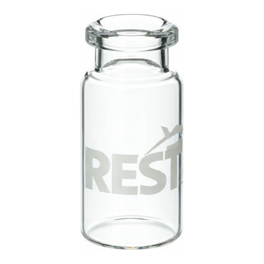 Restek Vials, Headspace, 10mL, 23x46mm, 20mm Crimp Flat Bottom 1000 Pk