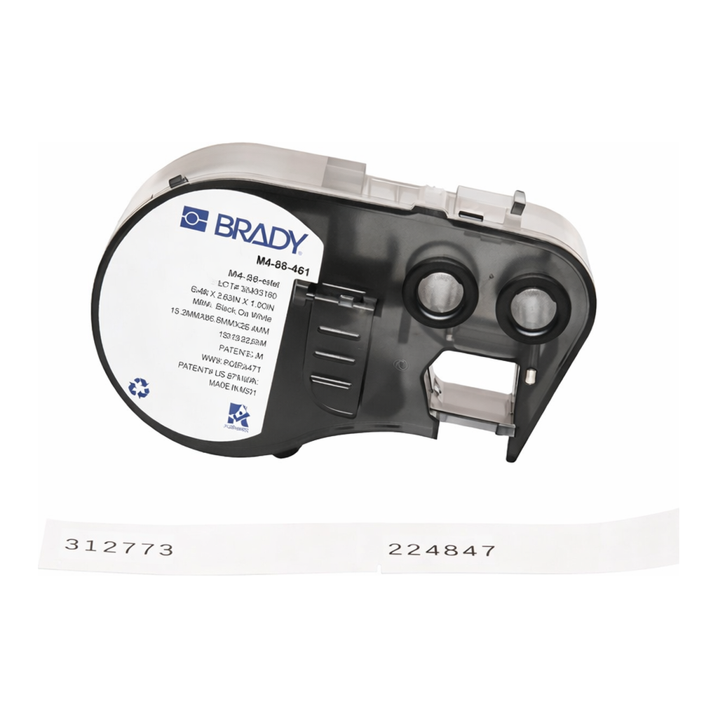 Brady Self-Laminating Cryogenic Polyester Laboratory Labels with Ribbon for M4 M5 Printers