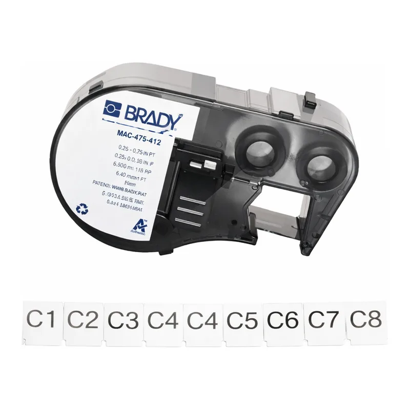 Brady High Tensile Polypropylene Inserts/Tags with Ribbon for M4 M5 Printers