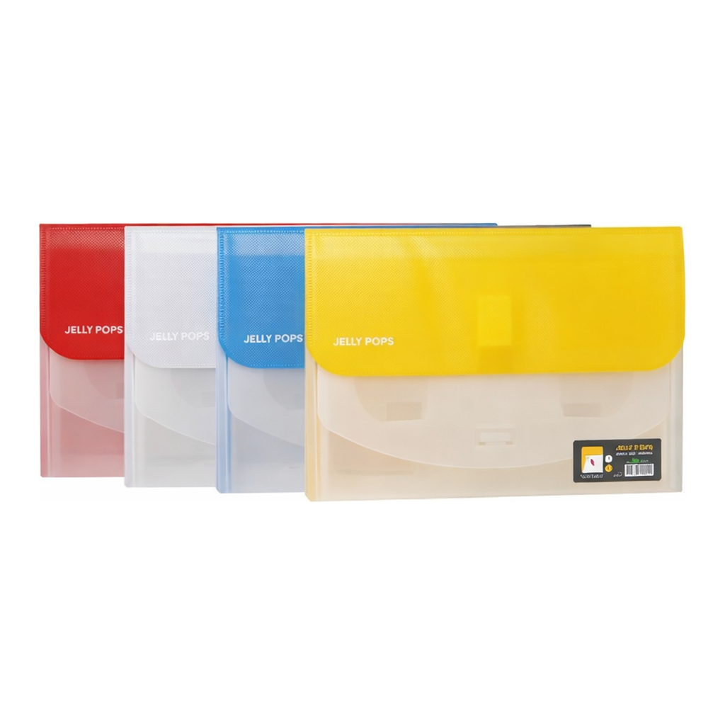 OFFICENEX 슬라이딩 도큐멘트화일 4분류(A4/적색/JF582-73)
