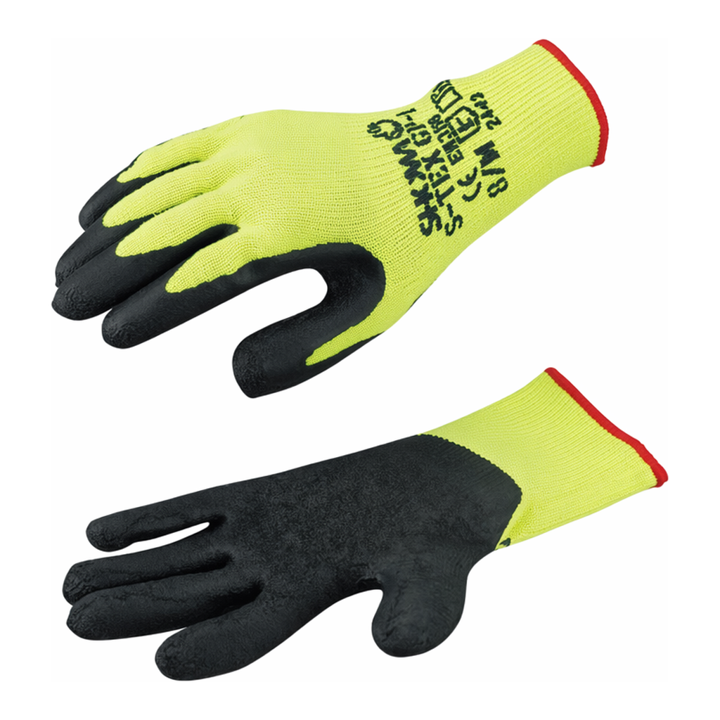 AS ONE Cut Resistant Rubber Glove (Back-Opened Type), 잘림방지 고무장갑 (반코팅 타입)