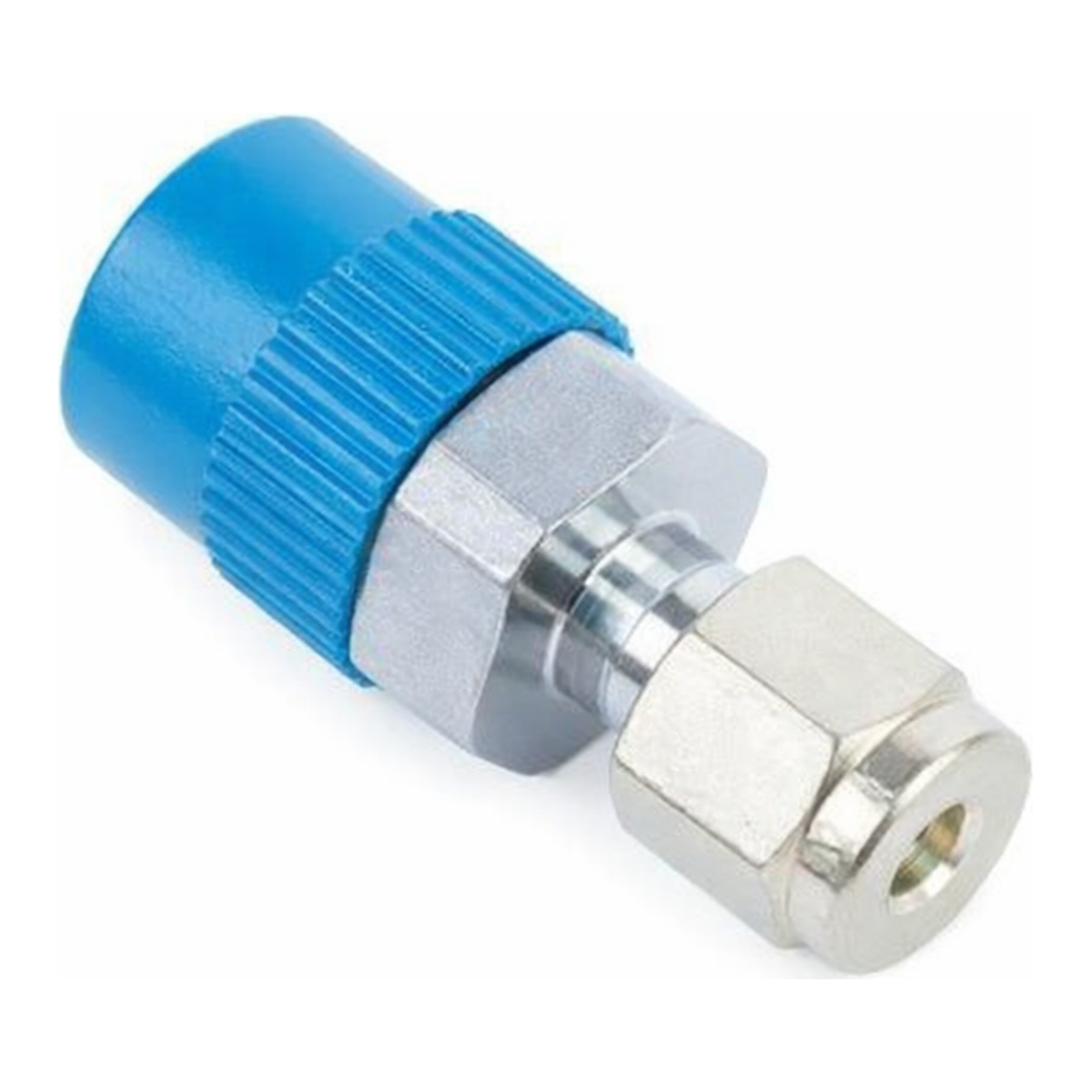 Restek Siltek Fittings, 1/8in to 1/4in NPT Male Connector, Swagelok# SS-200-1-4