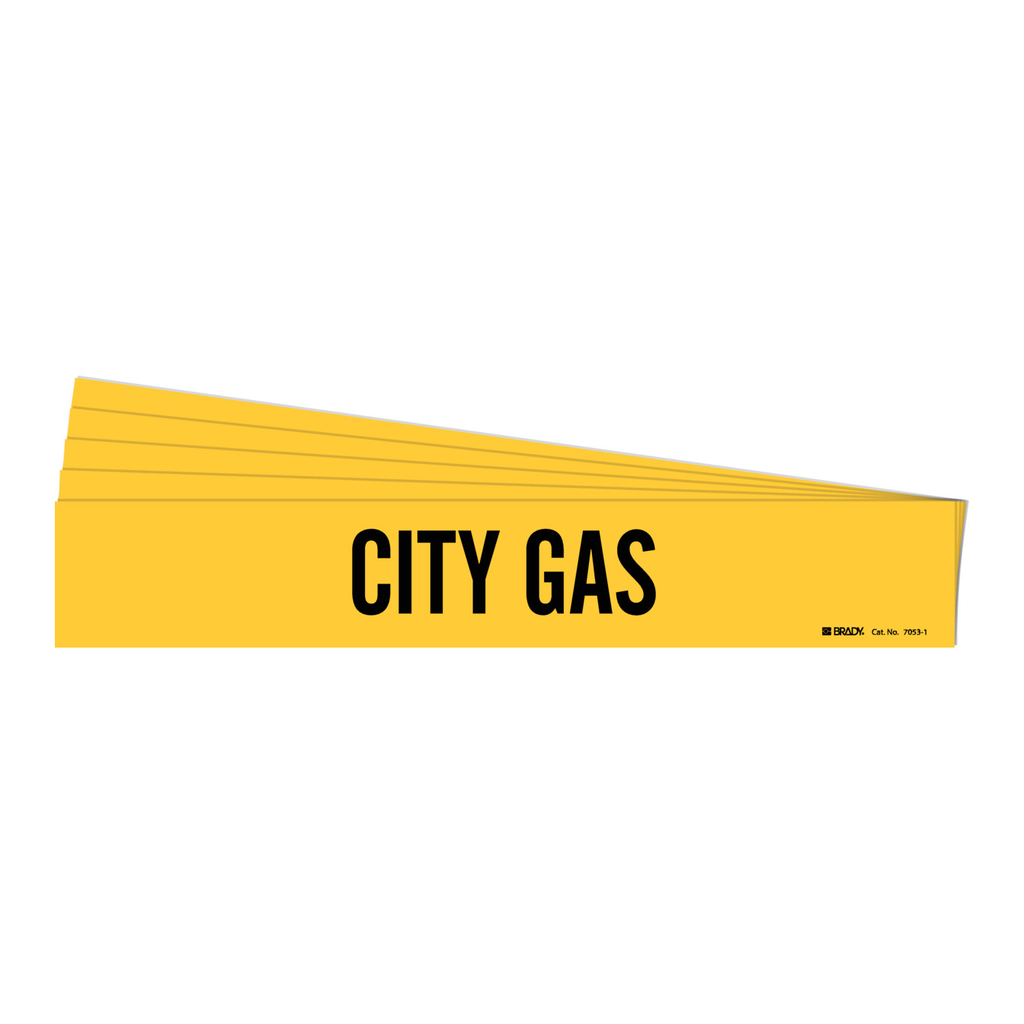 Brady CITY GAS Pipe Marker