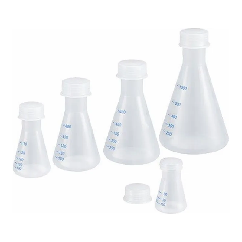 AS ONE PP Erlenmeyer Flask, PP 삼각플라스크(청색 눈금)