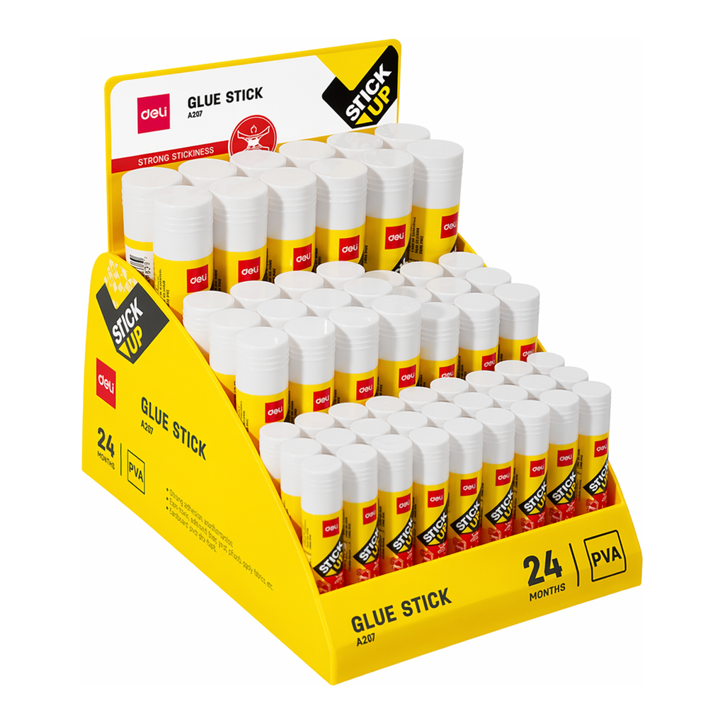 OFFICENEX DELI EA217 고체풀 60개 세트(9g*27개+15g*9개+21g*12개+36g*12개, PVA)