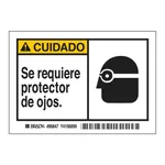 Brady CUIDADO Se requiere protector de ojos. Labels