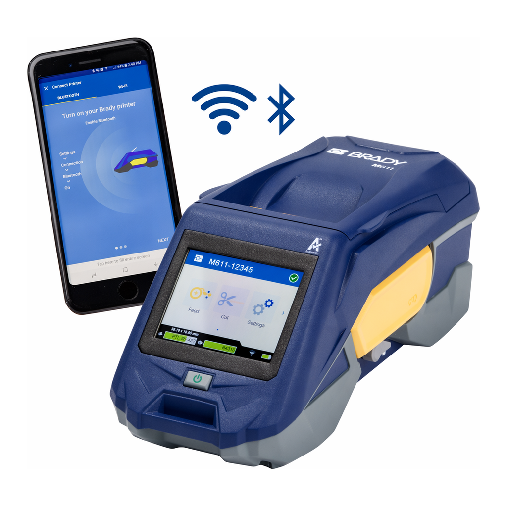 Brady M611 Bluetooth Label Printer with Workstation Safety & Facility ID Software