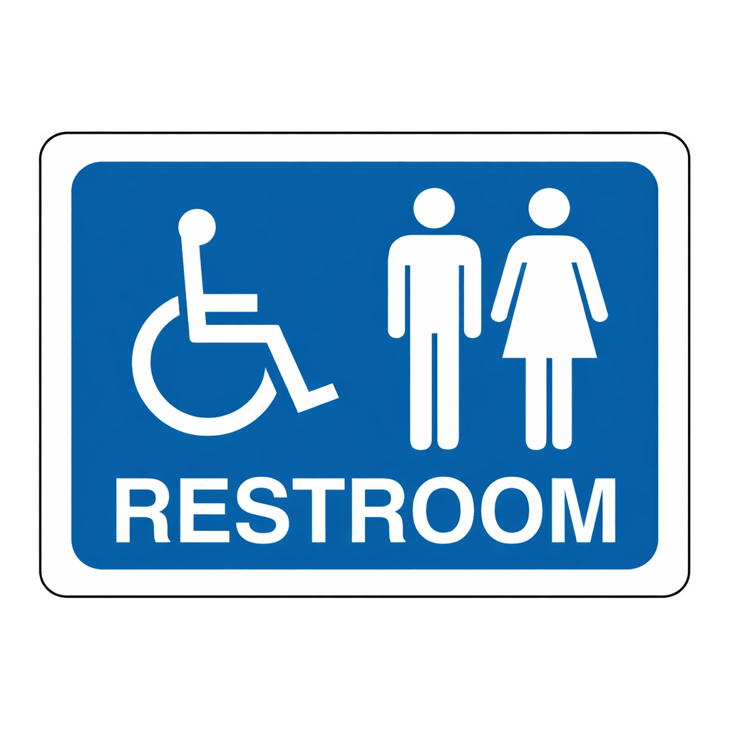 Brady Restroom Sign