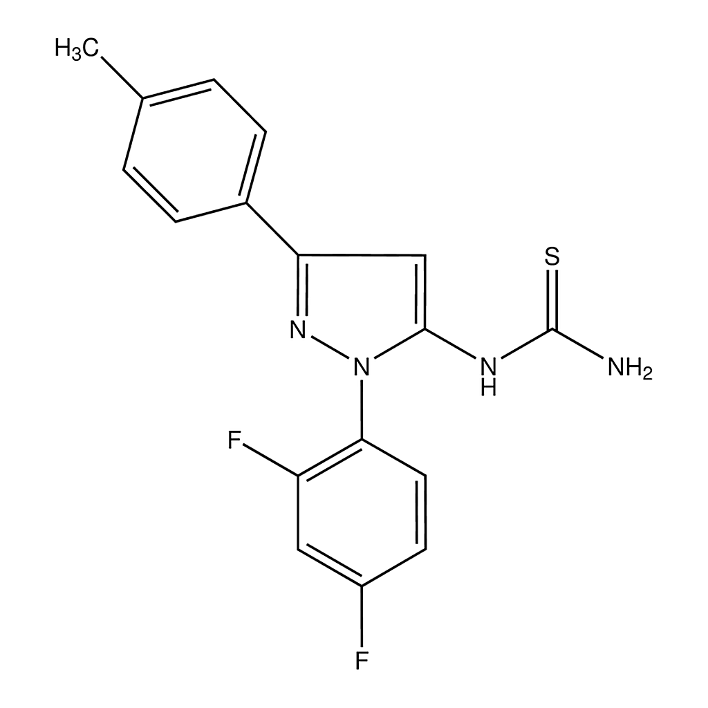 Merck 1-(1-(2,4-Difluorophenyl)-3-p-tolyl-1H-pyrazol-5-yl)thiourea