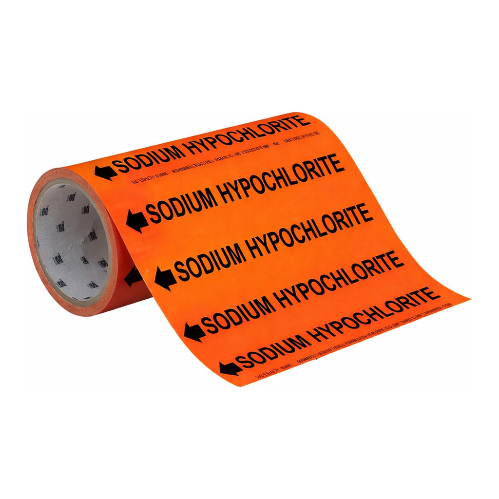 Brady SODIUM HYPOCHLORITE Roll Form Pipe Marker