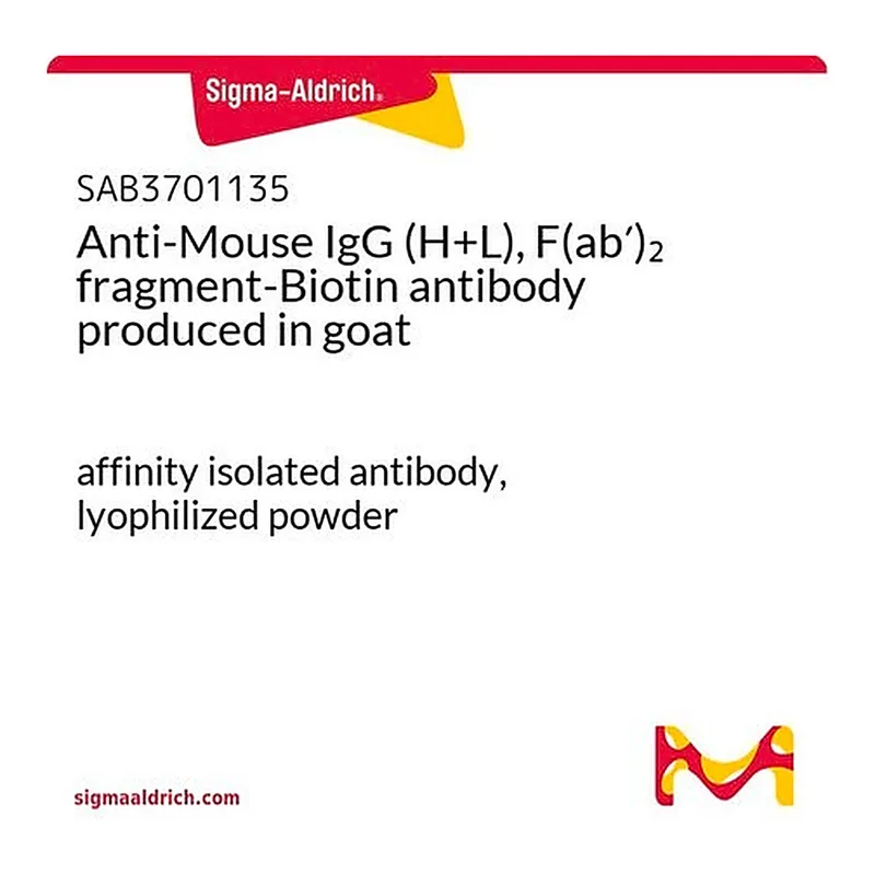 Merck Anti-Mouse IgG (H+L), F(ab')2 fragment-Biotin antibody produced in goat