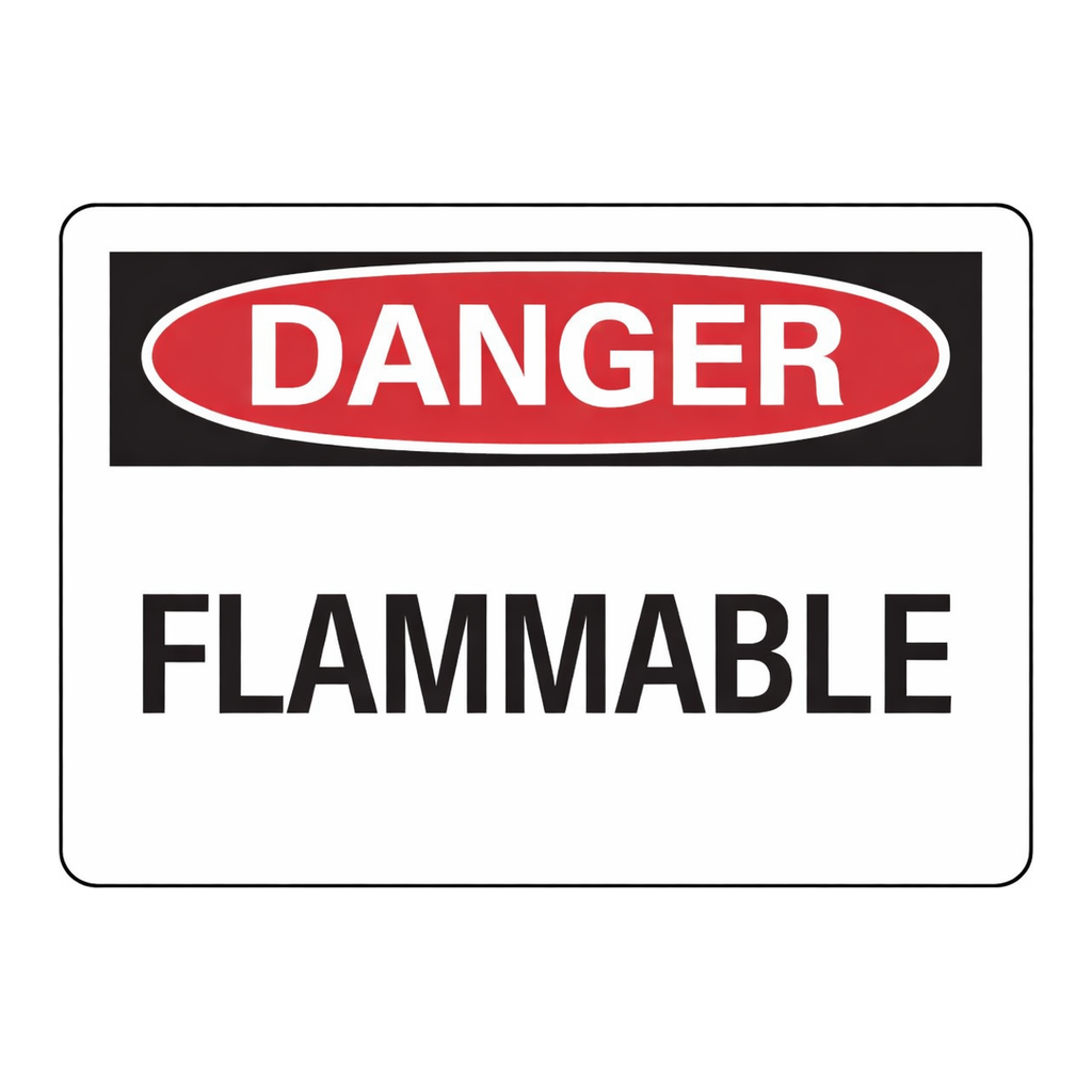 Brady DANGER Flammable Sign