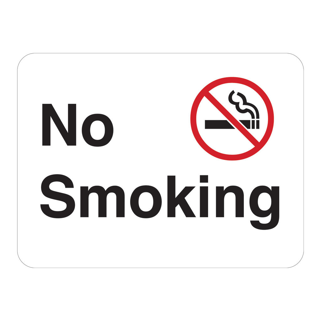 Brady No smoking sign
