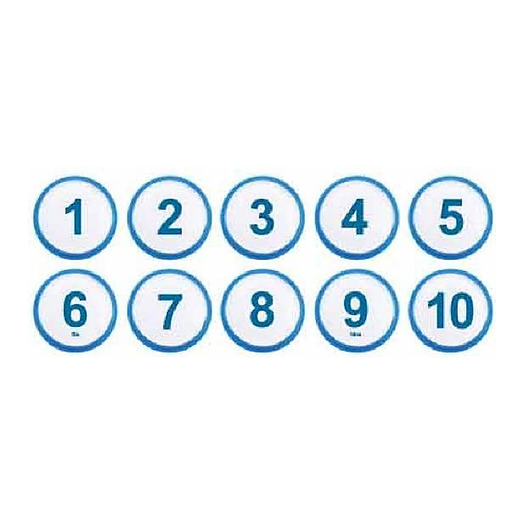 OFFICENEX [P]아트사인 아이넘버 파랑1~10(1310/지름35/10개입)