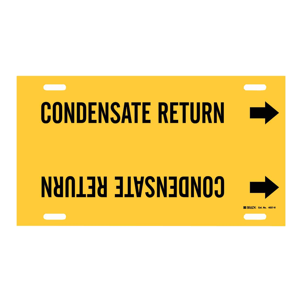 Brady CONDENSATE RETURN Snap-On/Strap-On Pipe Marker