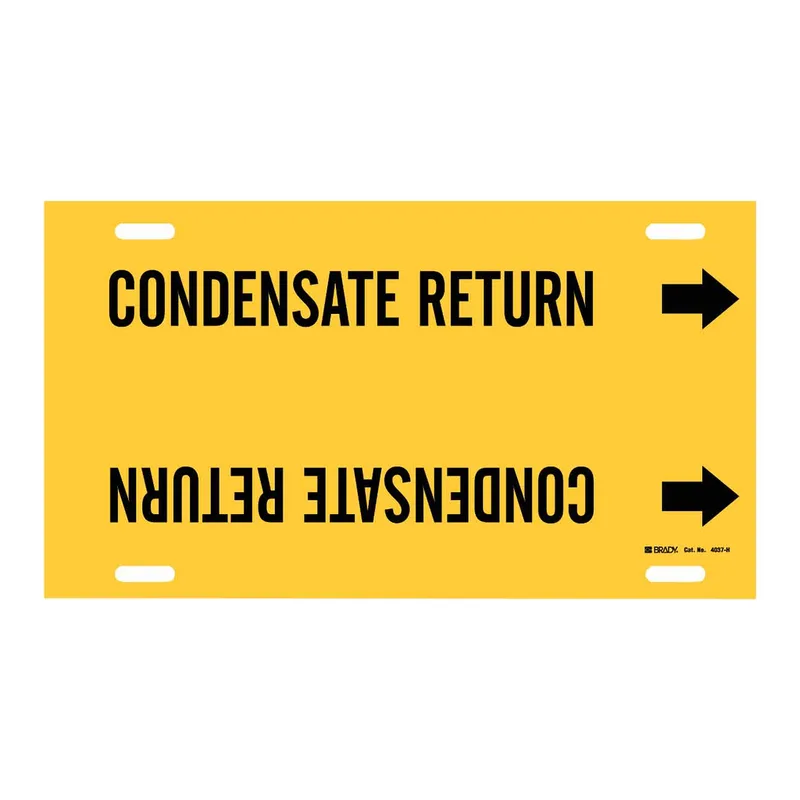 Brady CONDENSATE RETURN Snap-On/Strap-On Pipe Marker