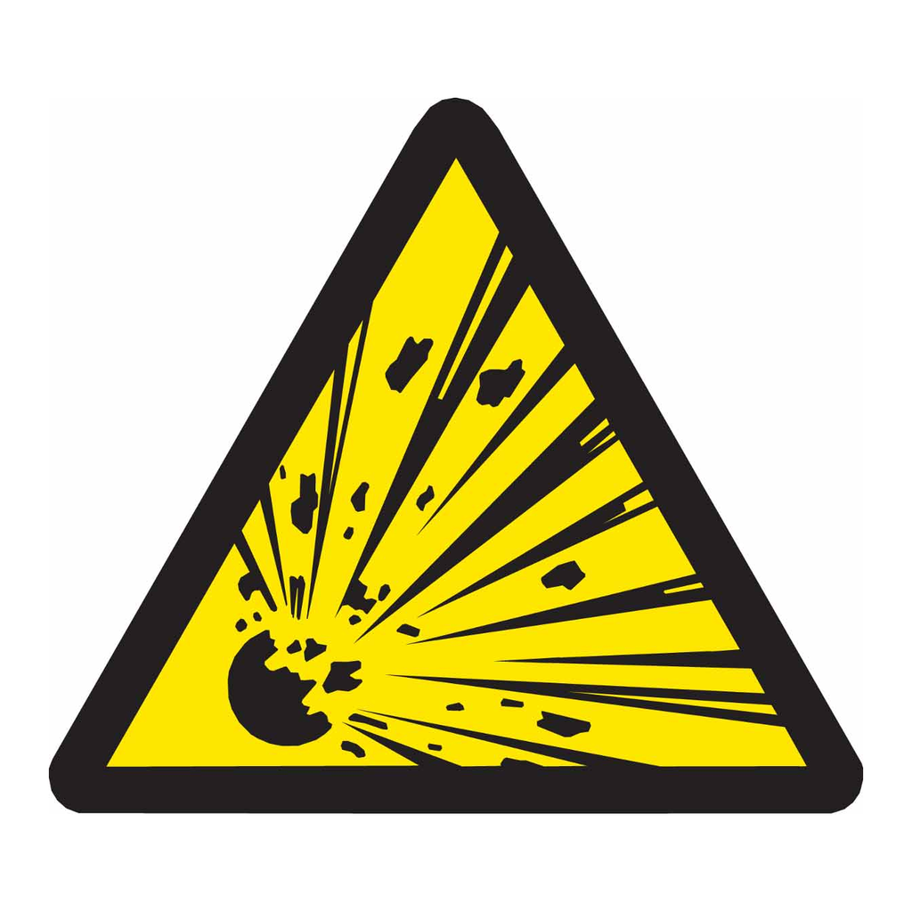 Brady Warning Labels - Picto: Explosive Material