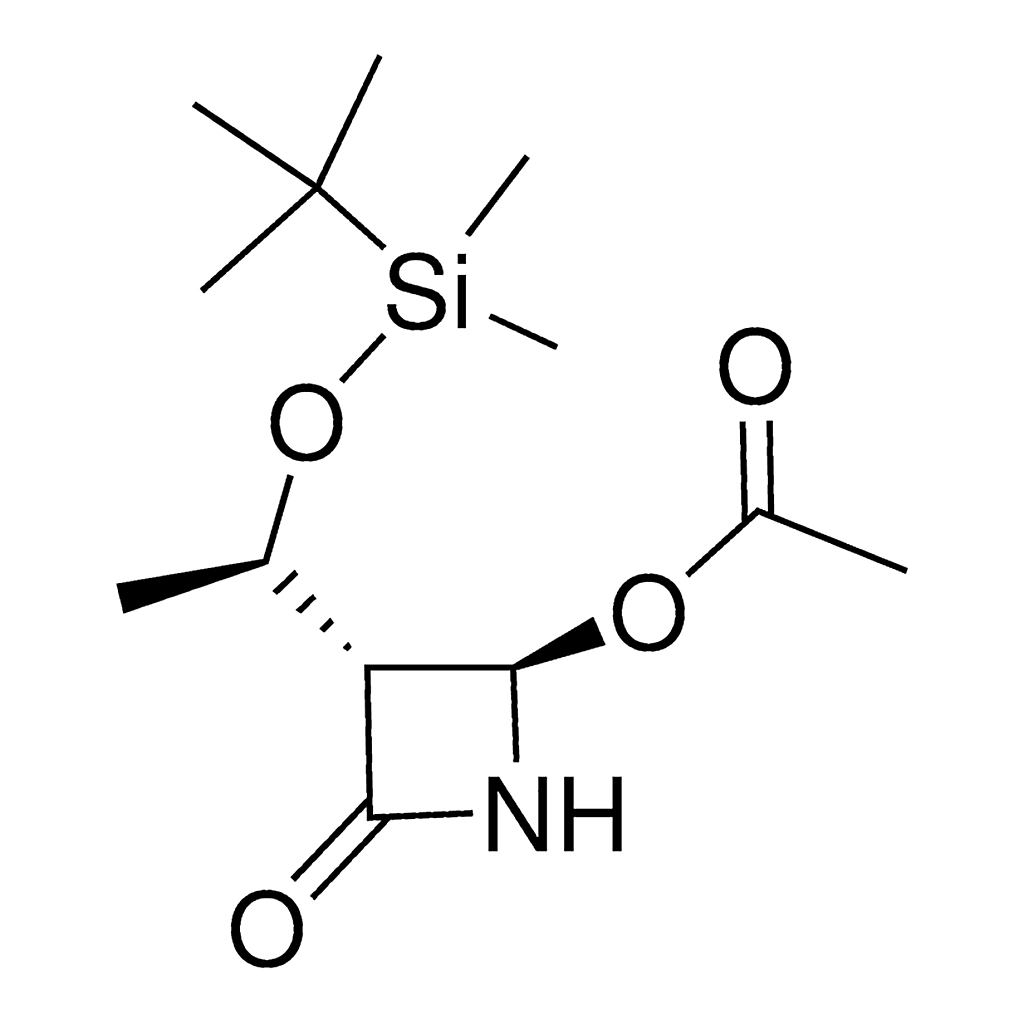 Merck [3R(1'R,4R)]-(+)-4-Acetoxy-3-[1-(tert-butyldimethylsilyloxy)ethyl]-2-azetidinone