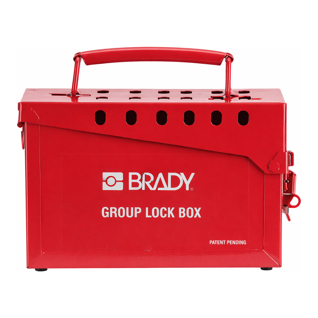 Brady Portable Metal Group Lock Box, Small